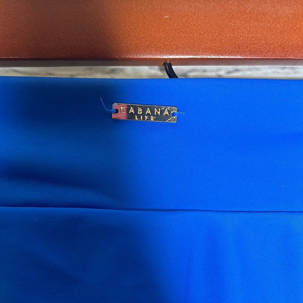 Cabana Life Royal Blue Bikini Swim Skirt Size X-Large - Picture 13 of 16